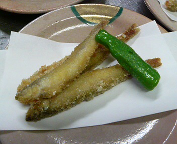 わかさぎ香煎揚げ